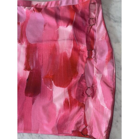 Farai London x Revolve Eko Pink Halter Top and Skirt Set - Picture 4 of 16